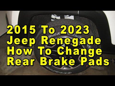 How to Replace Rear Brake Pads on a 2015-2023 Jeep Renegade (Torque Specs Included)