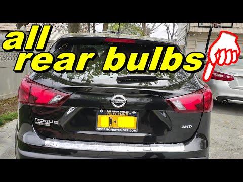 2014 2019 nissan rogue all rear bulbs replacement brake lights back up lights courtesy lights