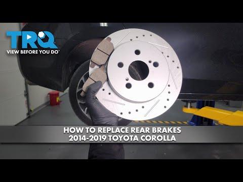 How to Replace Rear Brake Pads on a 2009-2022 Toyota Corolla (Body: Sedan)
