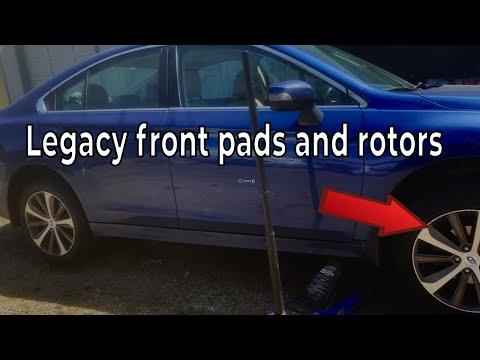 How to change front brake pads and rotors on a 2016, 2017 ,2018, 2019 Subaru Legacy sedan  HD 1080p