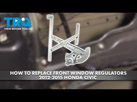 How to Replace a Front Window Regulator on a 2012-2015 Honda Civic (Left or Right Door) (Engine: Inline 4 1.8L | Body: Sedan)