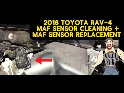 2018 TOYOTA RAV-4 MAF SENSOR REMOVE &amp; CLEAN  + MAF SENSOR REPLACEMENT