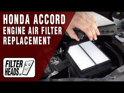 How to Replace Engine Air Filter 2016 Honda Accord L4 2.4L | TA26282, AF5222