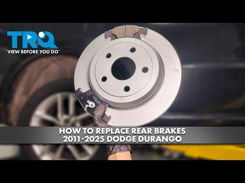 How to Replace Rear Brake Pads on a 2011-2025 Dodge Durango (Step-by-Step DIY Guide) (Trim: SXT)