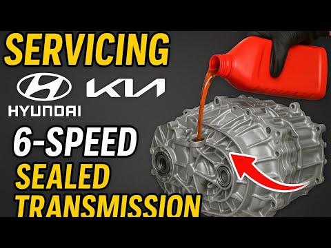 Hyundai/Kia 6 speed automatic “sealed” transmission fluid service and level adjustment