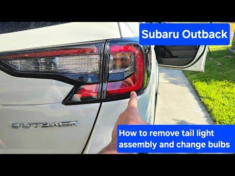 How to Replace Rear Turn Signal Bulbs on a 2020 Subaru Outback (Step-by-Step)