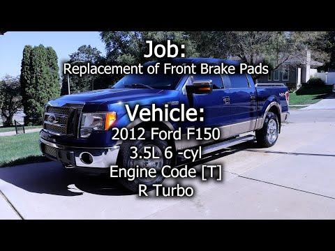 2012 Ford F150 Front Brake Pad Replacement (Pads and Rotors)