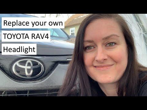 How to Replace a Headlight Bulb on a 2018 Toyota RAV4 in 5 Easy Steps - Quickly NO TOOLS Required
