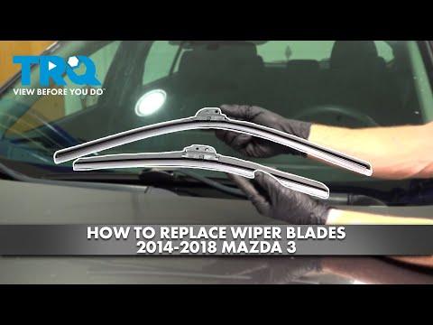 How to Replace Front Windshield Wiper Blades on a 2018 Mazda 3