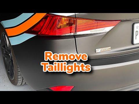 Remove 2014-2021 Lexus IS Taillights &amp; Replace Taillight bulbs