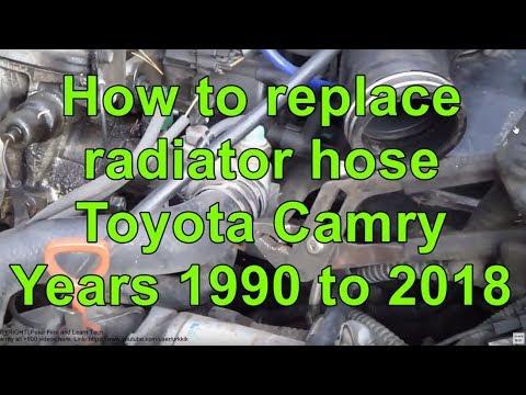 How to replace radiator hose Toyota Camry. Years 1990 to 2018