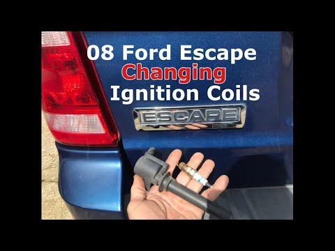 How to replace spark plug coils on a 2008 Ford Escape