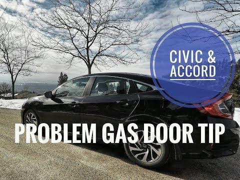 Honda Civic &amp; Accord Capless Gas Door Problem TIP / FIX 2016 2017 2018 2019 2020 2021