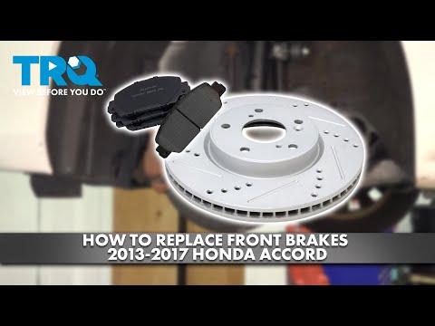 How to Replace Front Brake Pads and Rotors 2013-2017 Honda Accord