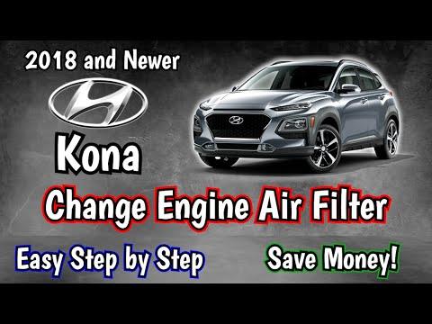 How to Replace the Engine Air Filter on a 2018-2023 Hyundai Kona (DIY Guide) (Engine: Inline 4 1.6L)