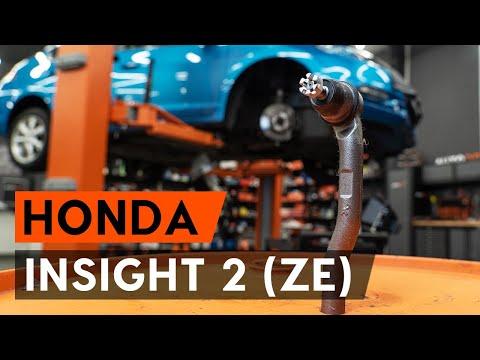 How to change tie rod end / track rod end on HONDA INSIGHT 2 (ZE) [TUTORIAL AUTODOC]