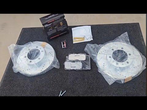 Pt.1 2021 Toyota Tacoma front brake pads and rotors replacement. 2016 2017 2018 2019 2020 2022 2023
