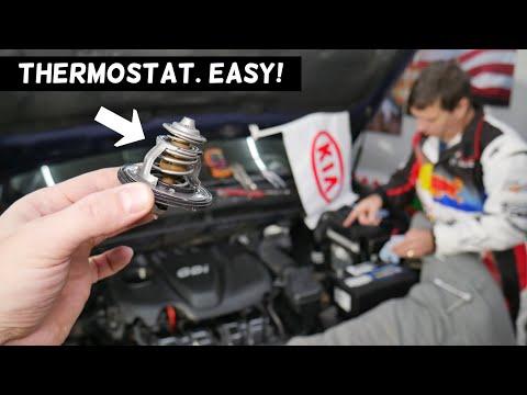 KIA OPTIMA THERMOSTAT REPLACEMENT REMOVAL