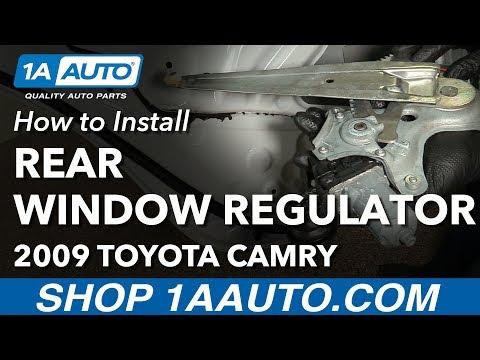 How to Replace a Rear Door Window Regulator on a 2011 Toyota Camry