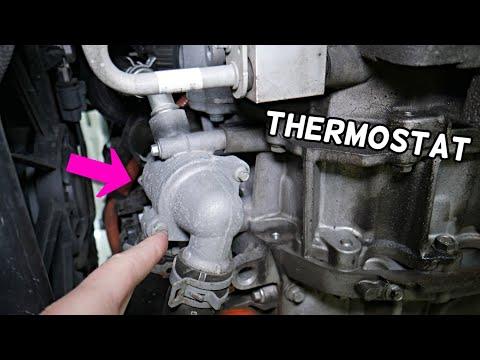 THERMOSTAT LOCATION REPLACEMENT EXPLAINED FORD C-MAX FORD FUSION LINCOLN MKZ HYBRID ENERGI