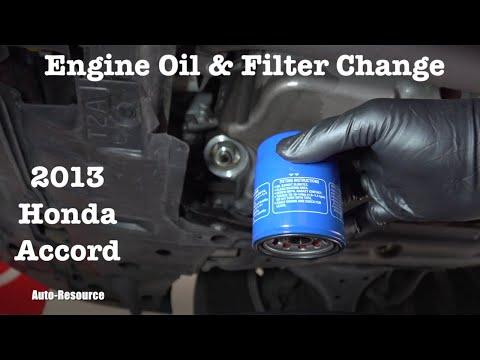 2013 Honda Accord engine oil and filter change