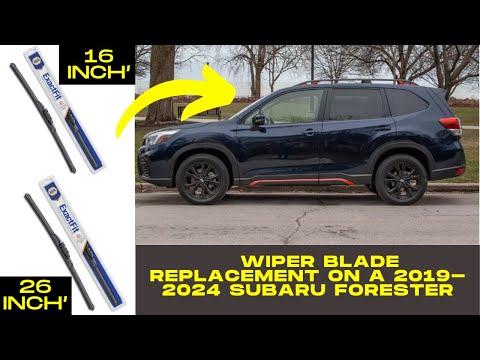 How to Replace Front Windshield Wiper Blades on a 2022-2025 Subaru Forester