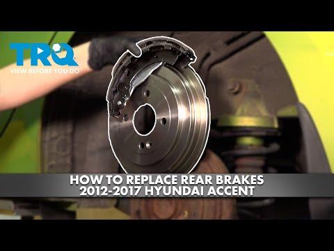 How to Replace Rear Brakes 2012-2017 Hyundai Accent