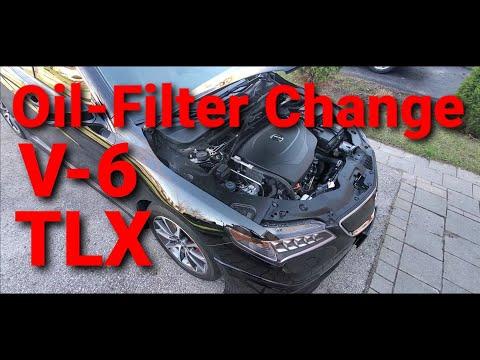 How to Change Engine Oil & Oil Filter on a 2015-2024 Acura TLX (0W-20) (Engine: Inline 4 2.4L)