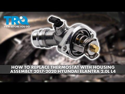 How to Replace Thermostat with Housing Assembly 2017-2020 Hyundai Elantra 2.0L L4
