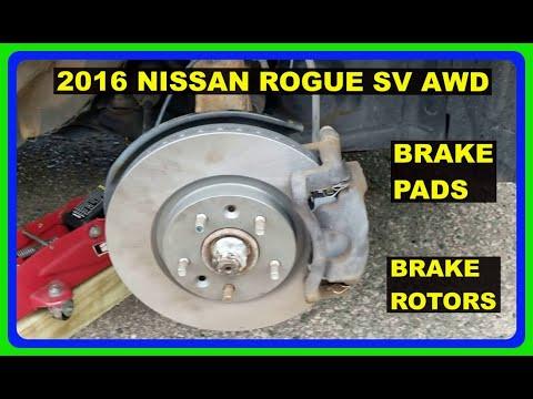HOW TO REPLACE BRAKE PADS AND BRAKE ROTORS to 2016 NISSAN ROGUE SV AWD