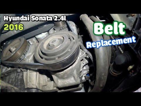 2016 Hyundai sonata replacing serpentine  belt 2.4L