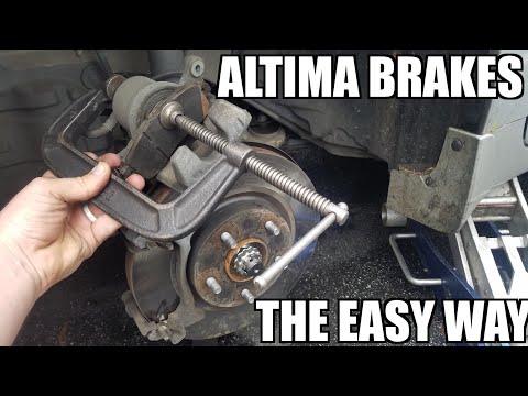 How to Change Front Brake Pads and Rotors 2012-2018 Nissan Altima
