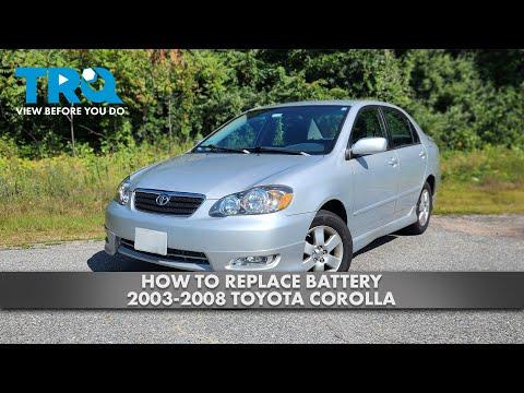 How to Replace Battery 2003-2008 Toyota Corolla