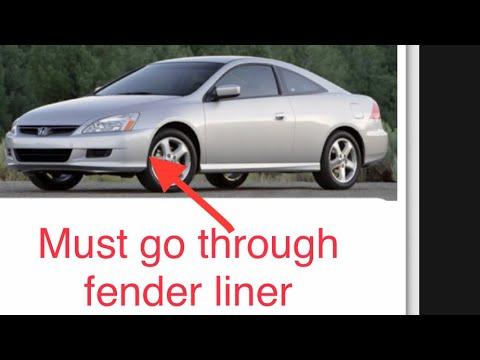 How to change the driver side turn signal bulb on a 2003-2007 Honda Accord