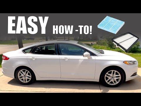 Ford Fusion Air Filter Change - Engine Air Filter - Cabin Air Filter -2014 Ford Fusion