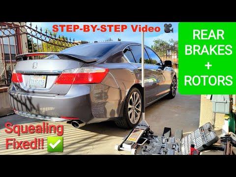 REAR Brake &amp; Rotor Honda Accord (2013-2017) Step-by-step DETAILED