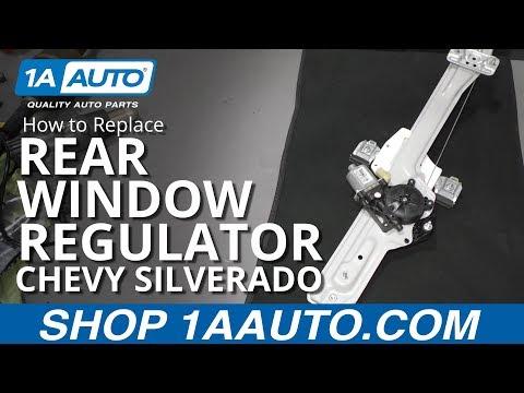 How to Replace Rear Window Regulators on a 2019 GMC Sierra 1500