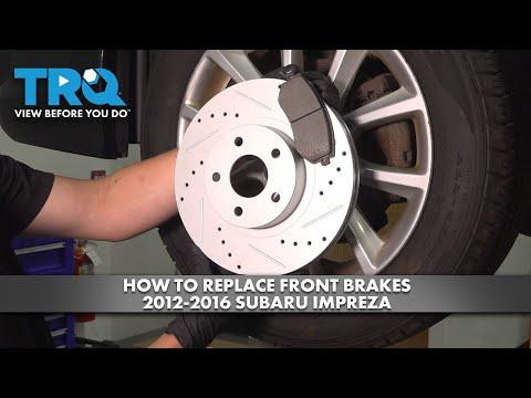 How to Replace Front Brakes 2012-2016 Subaru Impreza