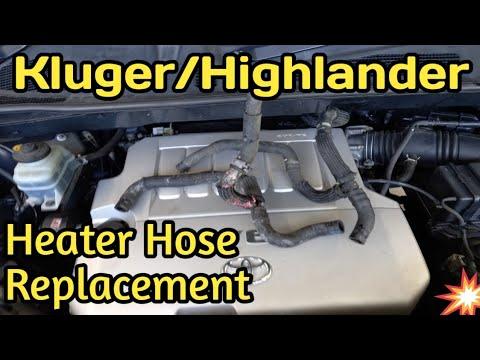 Replacing heater hose kluger/highlander