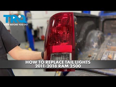 How to Replace Rear Turn Signal Bulbs on a 2018 Ram 2500 (Tail Lamp Removal)