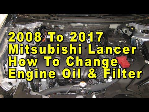 How to Change Engine Oil & Replace the Oil Filter on a 2002-2017 Mitsubishi Lancer (Engine: Inline 4 2.4L | Body: Sedan)
