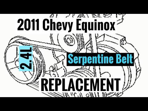 2011  Chevy Equinox  2.4L Serpentine Belt  Replacement
