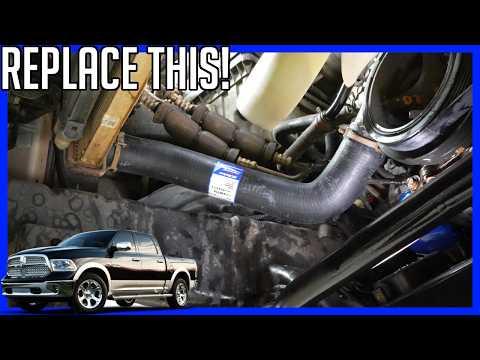 How to Replace Upper and Lower Radiator Hoses Dodge RAM 1500 5.7L | EASY!