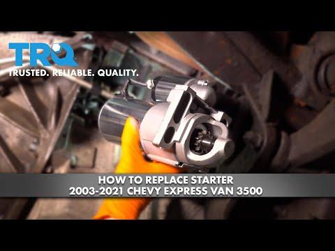 How to Replace Starter 2003-2021 Chevy Express Van 3500