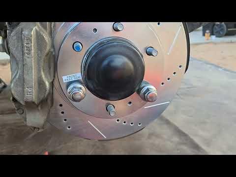 Pt.2 2021 Toyota Tacoma front brake pads and rotors replacement. 2016 2017 2018 2019 2020 2022 2023