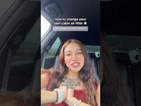 How to change a 2022 honda accord cabin air filter ⭐️