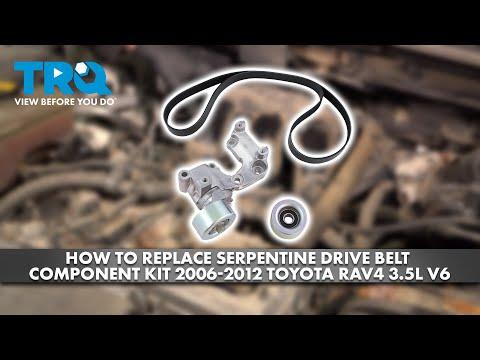 How to Replace Serpentine Drive Belt Component Kit 2006-2012 Toyota RAV4 3.5L V6