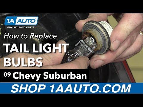 How to Replace Taillight Bulbs on a 2000-2014 Chevrolet Suburban 1500 (3157-921-194)