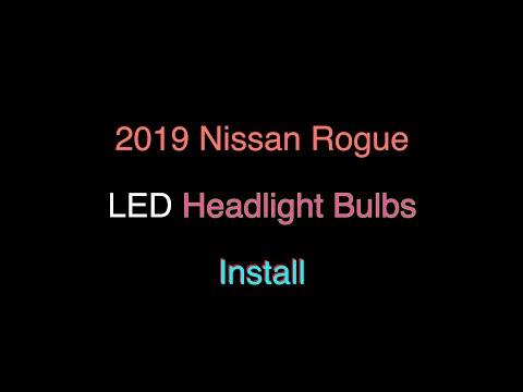 How to Replace Headlight Bulbs on a 2019 Nissan Rogue (Low and High Beam)