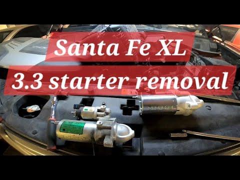 Hyundai Santa Fe XL | How to remove starter